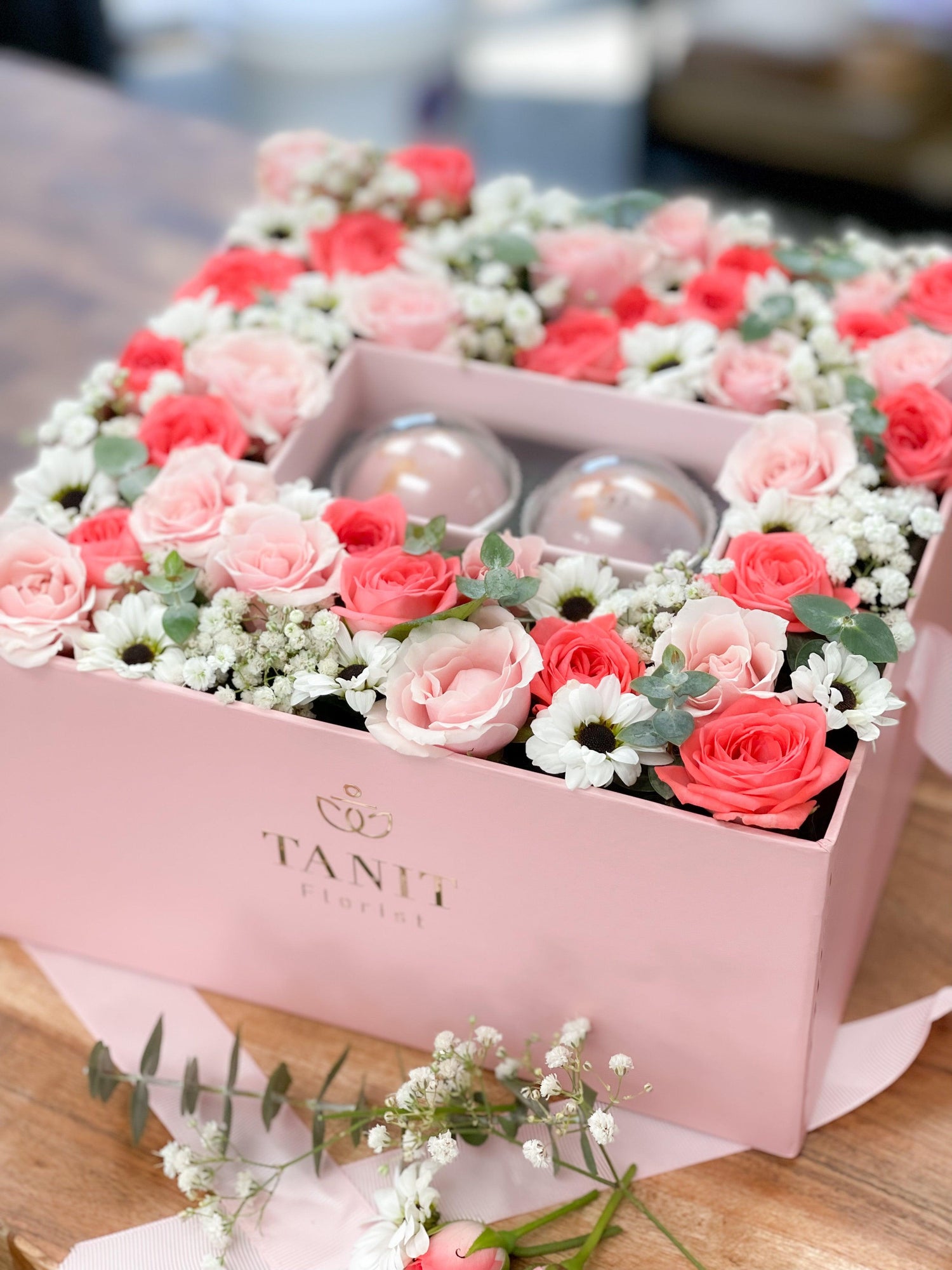 Boxes & Floral Arrangement