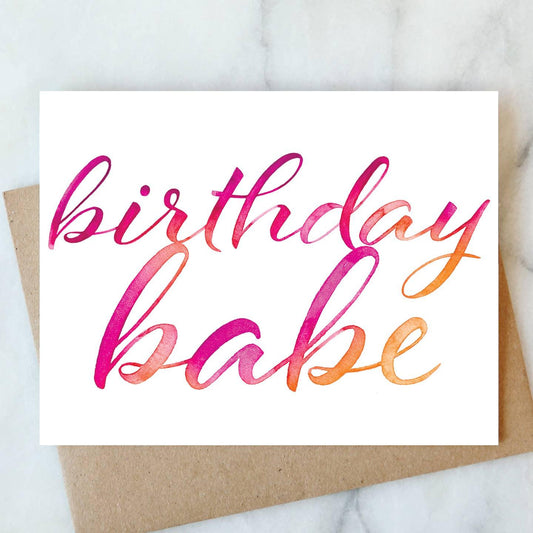 Birthday	Babe Card Abigail Jayne Design