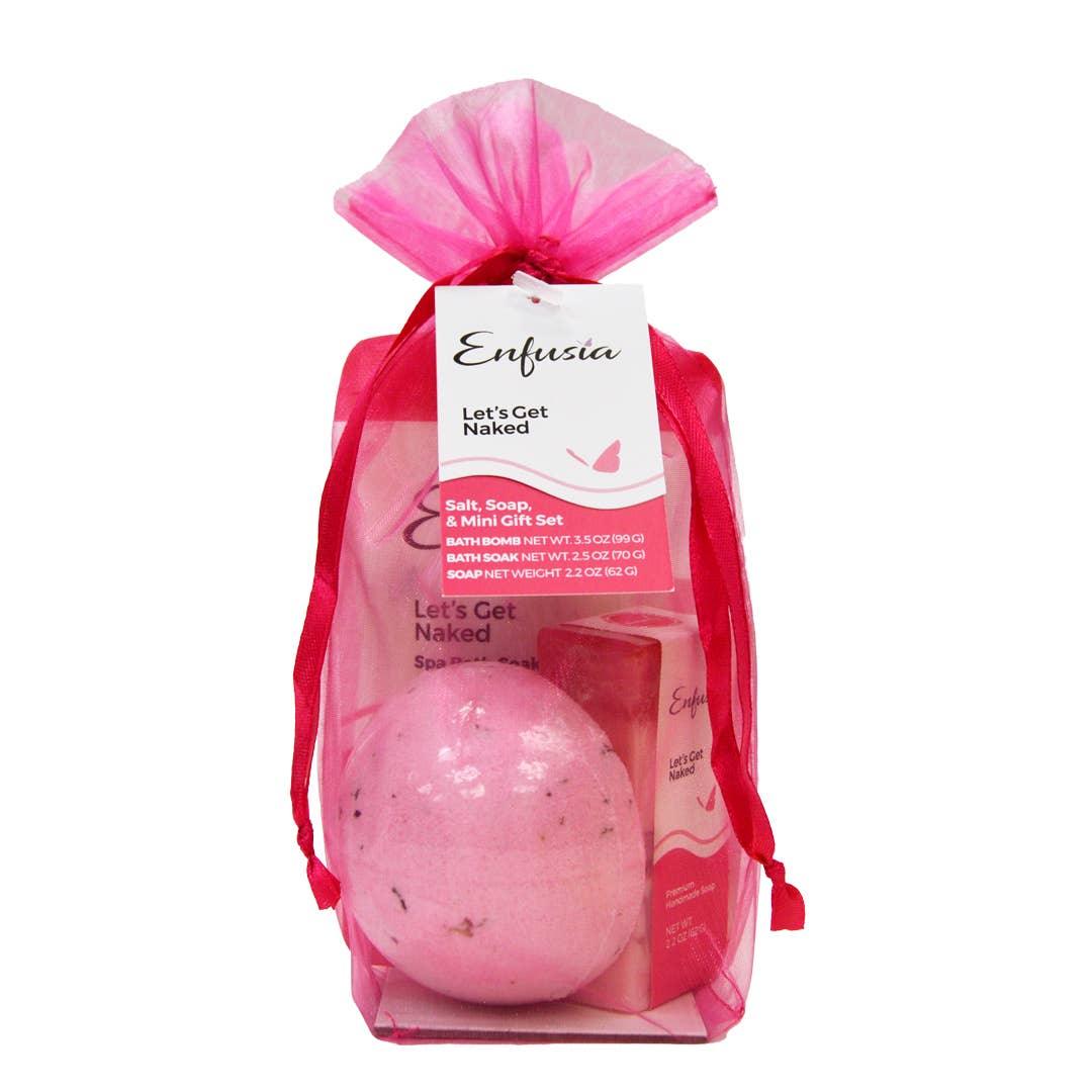 Salt, Soap, & Mini Gift Set - Let's Get Naked Enfusia
