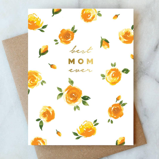 Best Mom Ever Roses Card Abigail Jayne Design