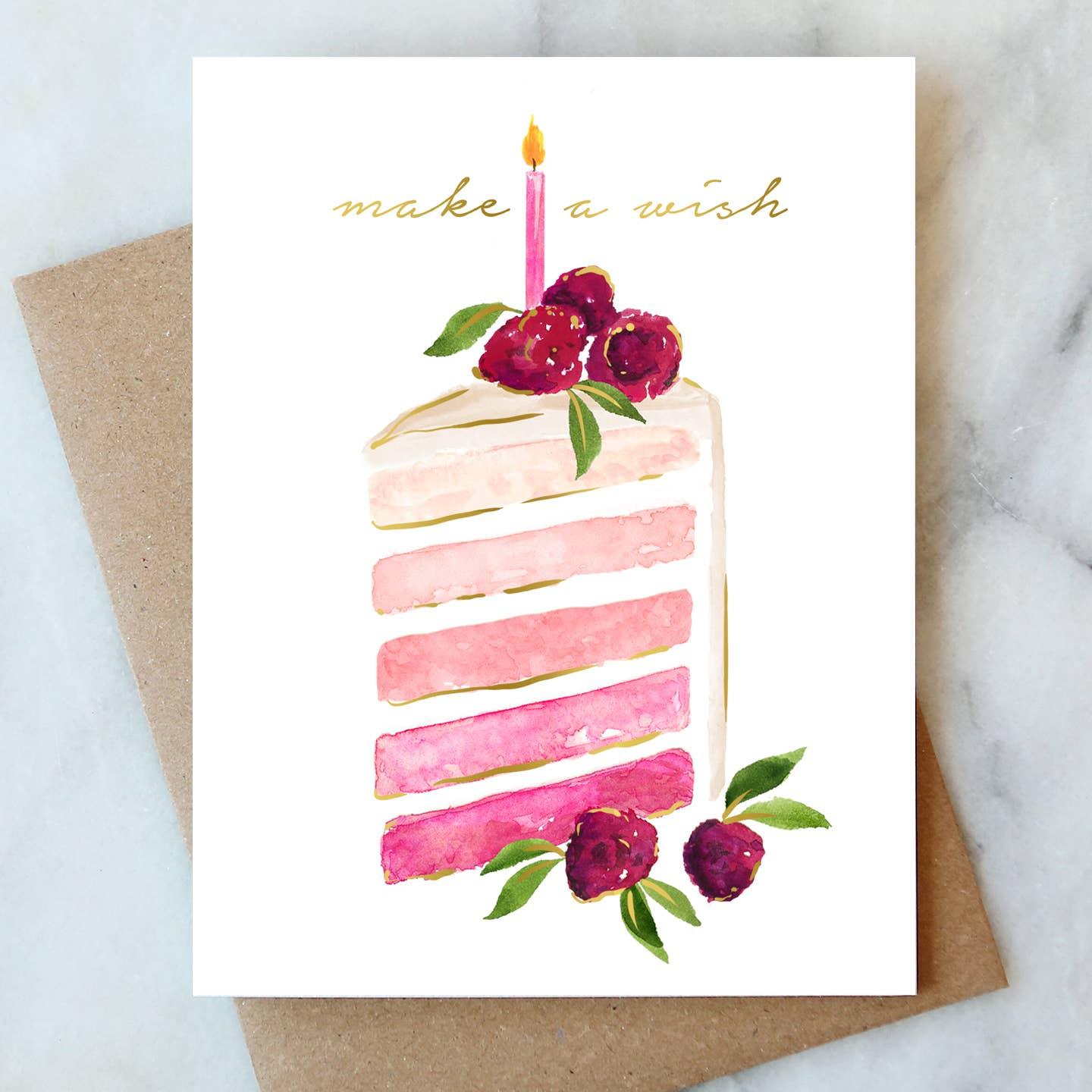 Birthday Slice Card Abigail Jayne Design