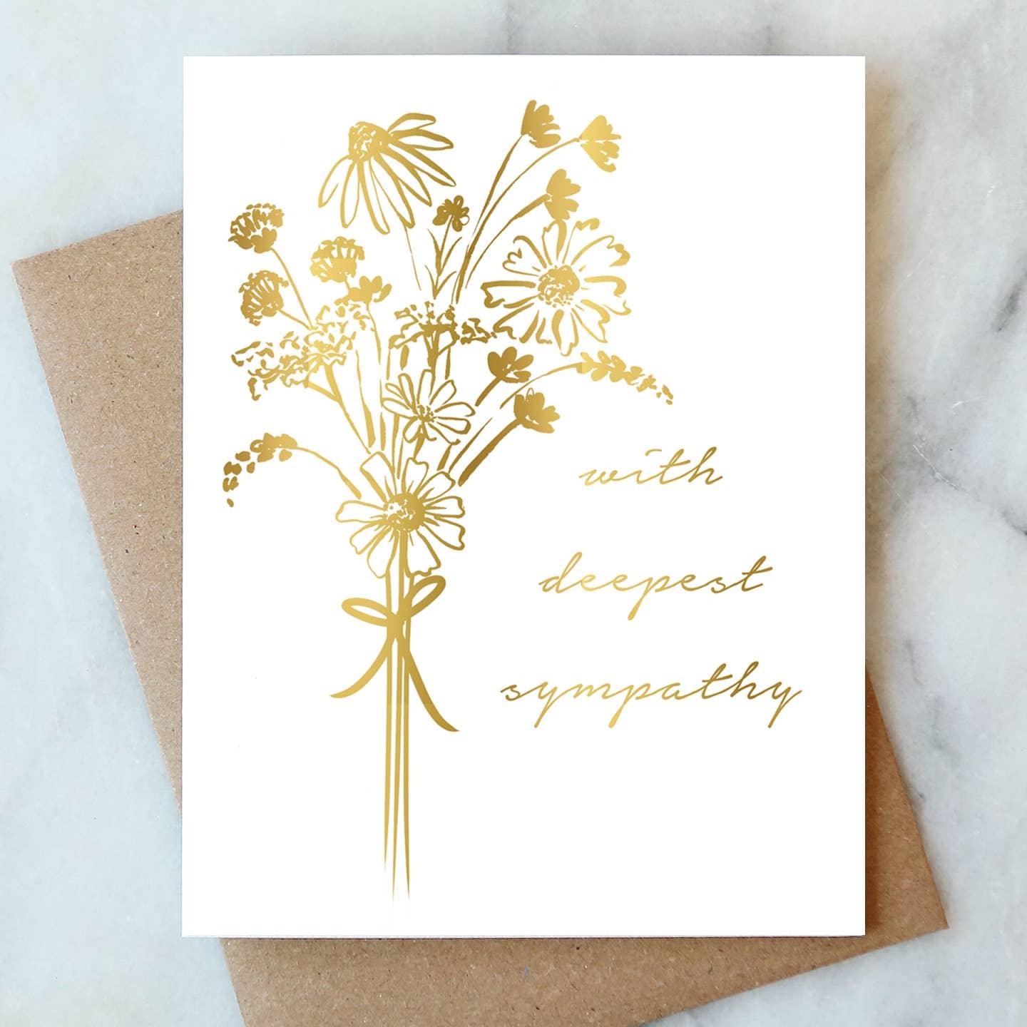 Bouquet Sympathy Card Abigail Jayne Design