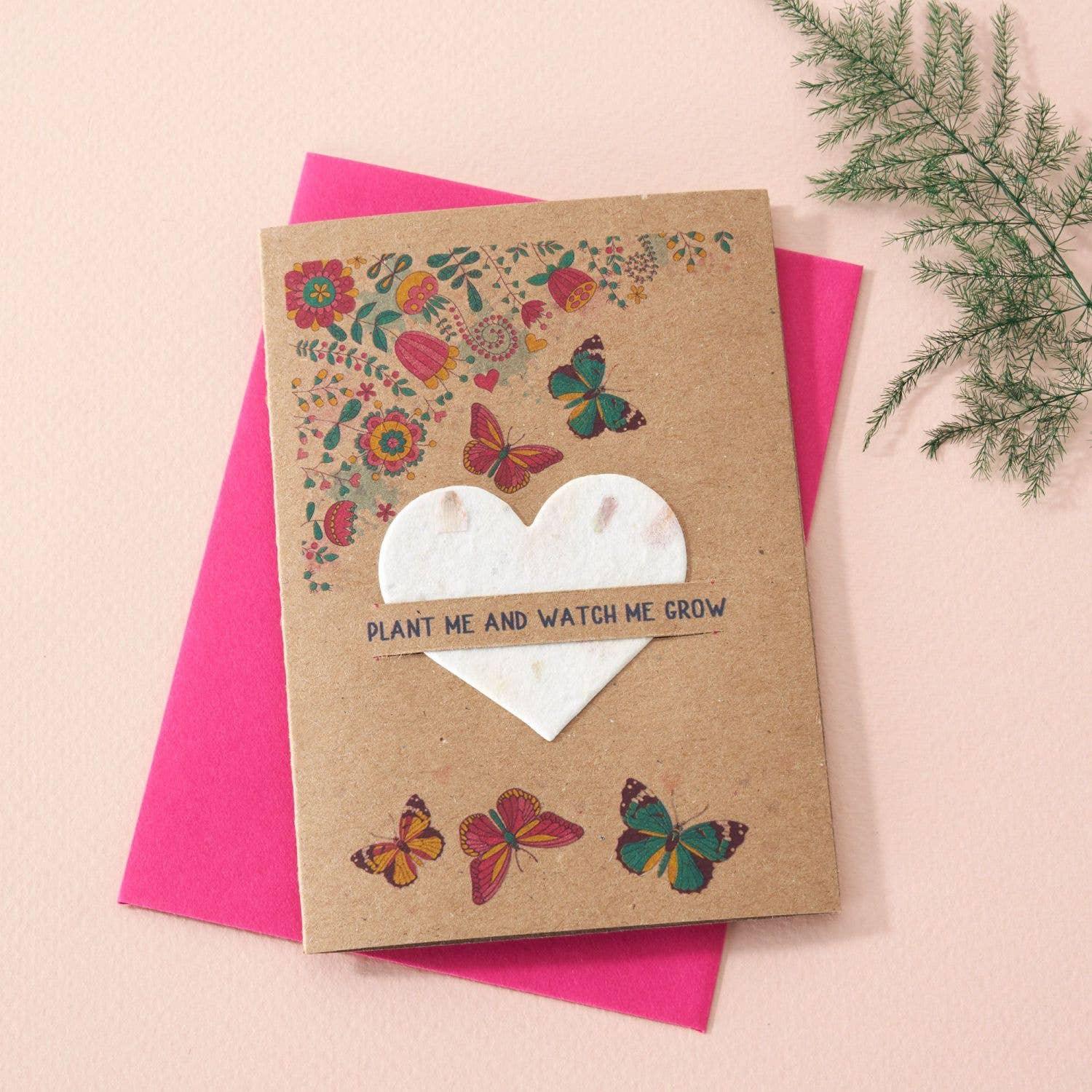 LITTLE SEEDS - SUMMER BUTTERFLIES PLANTABLE CARD by Molly&Izzie